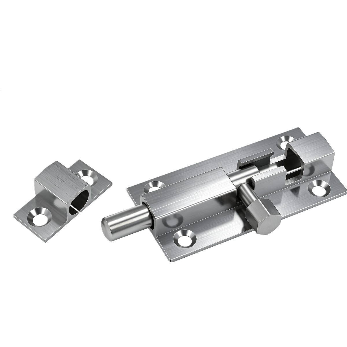 Brass Straight Surface Mount Barrel Bolt