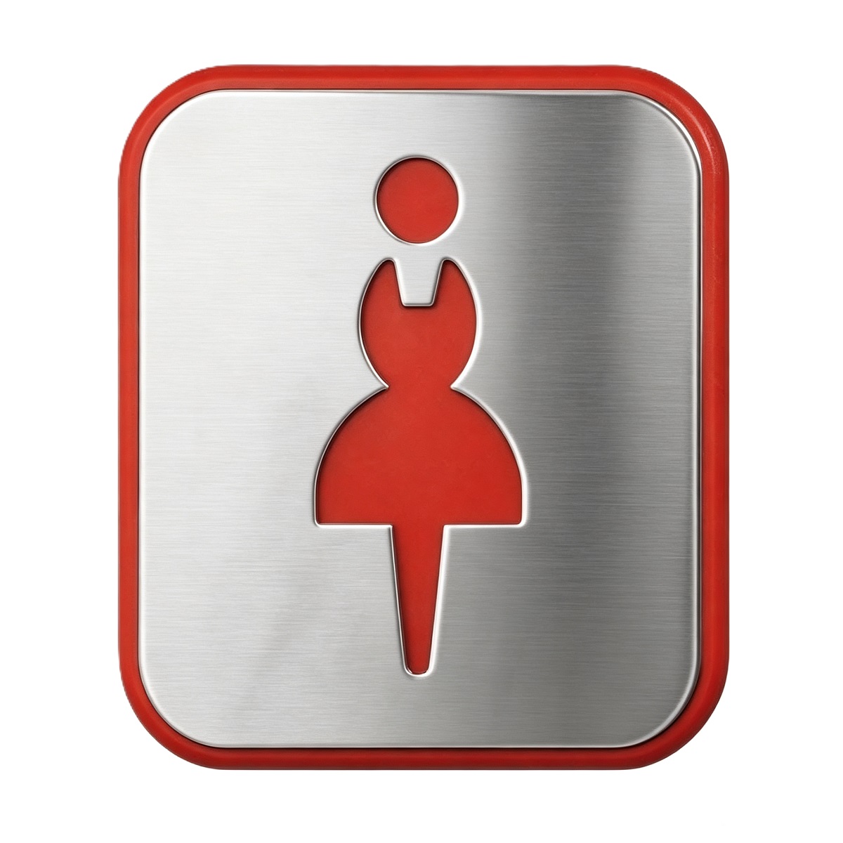 Stainless Steel Washroom Sign Plate