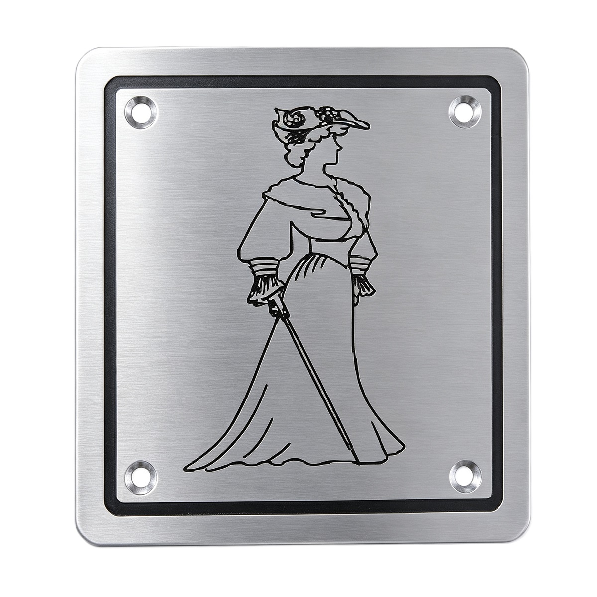 Ladies Washroom Sign Plate