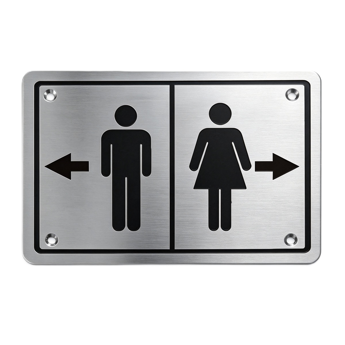 Public Washroom Sign Plate