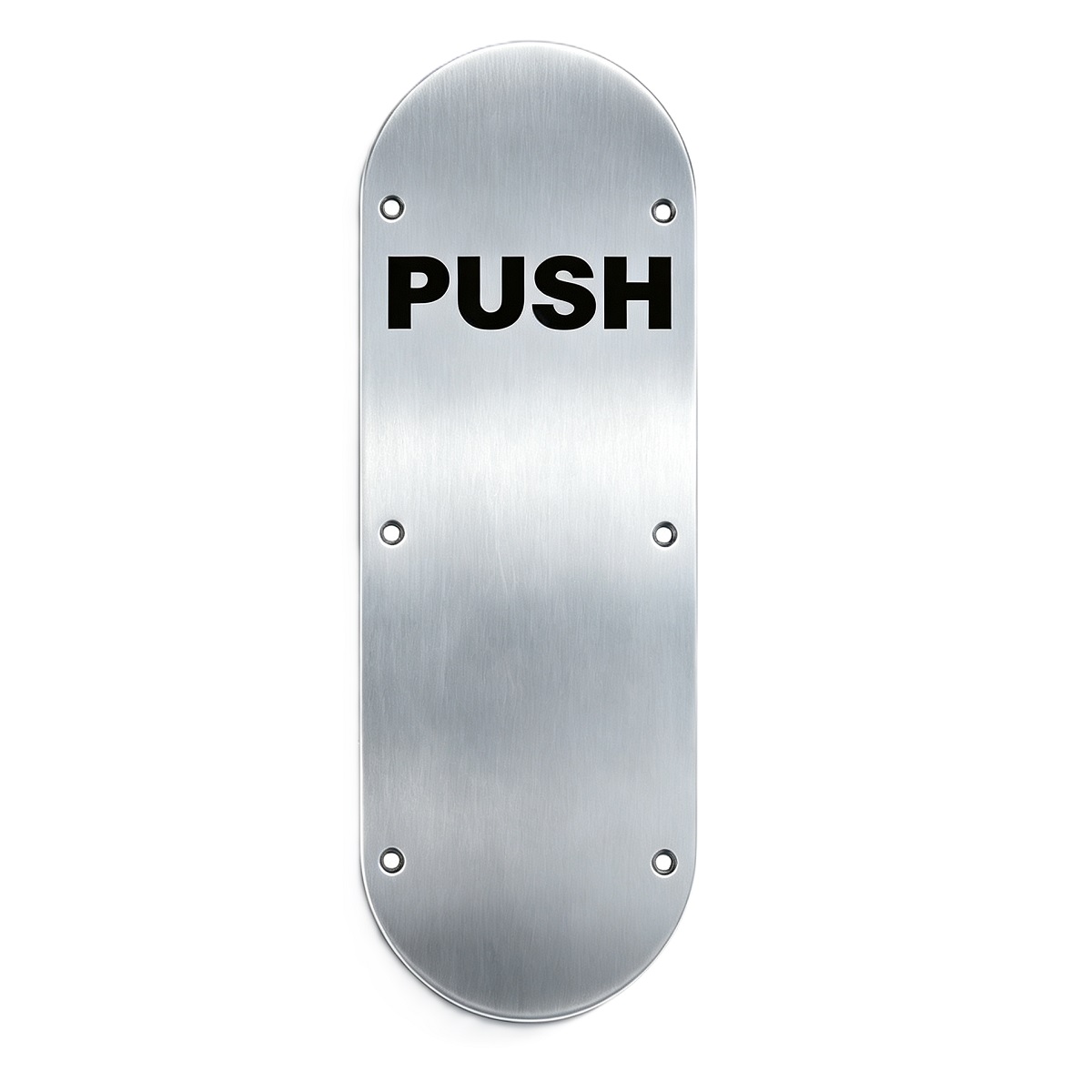 Push Indication Oval Sign Plate