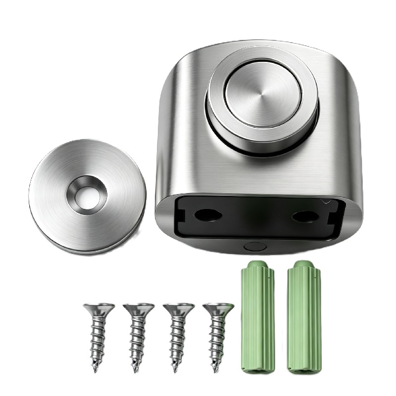 Modern Brushed Stainless Steel Magnetic Door Stopper
