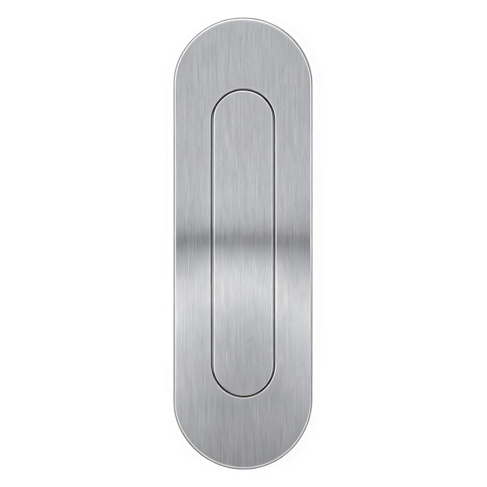 Rounded End Sprung Flush Pull