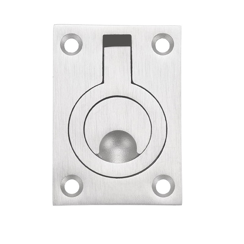 Square Base Recessed Flush Ring Pull