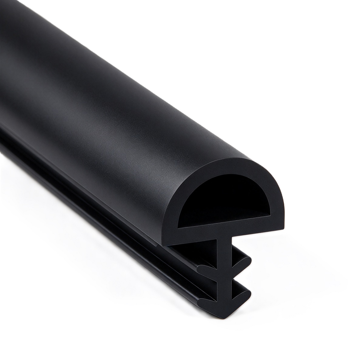 Heavy Duty Groove Insert Rubber Weather Stripping For Commercial Exterior Wooden Doors
