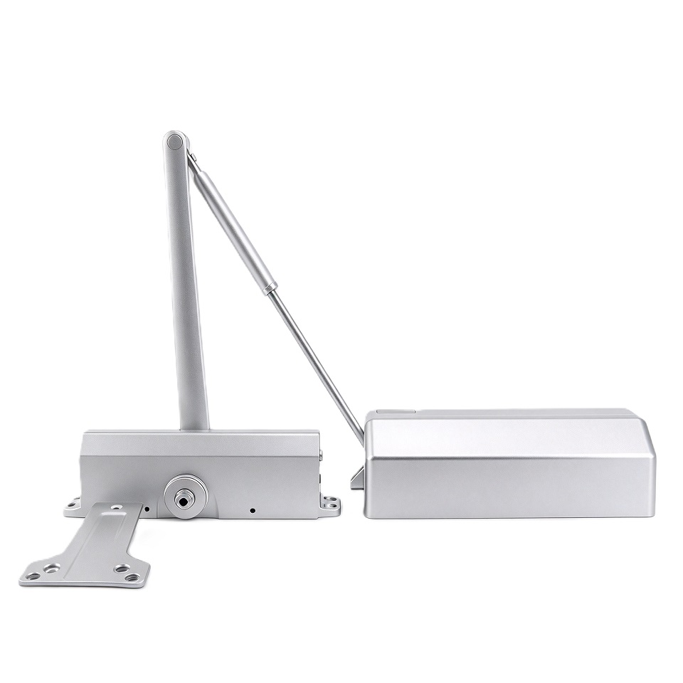 UL Silver Aluminum Alloy Swing Speed Hydraulic 20 To 150KG Door Closer