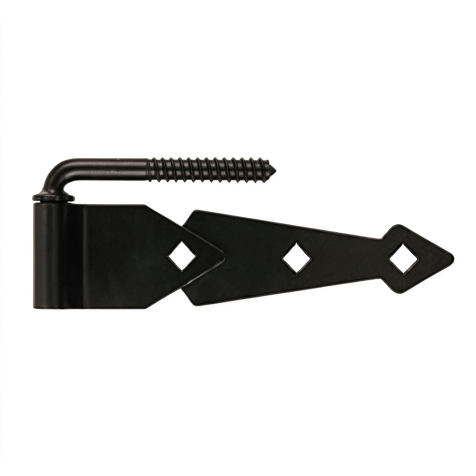 Black Lacquer Decorative Strap Hinge