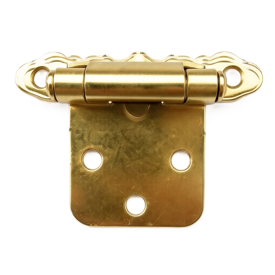 Decorative Scalloped Spring Self Closing Cabinet Hinge