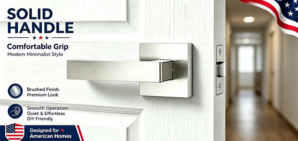 Square Passage Door Lever Lock Set Square Passage Door Lever Lock Set