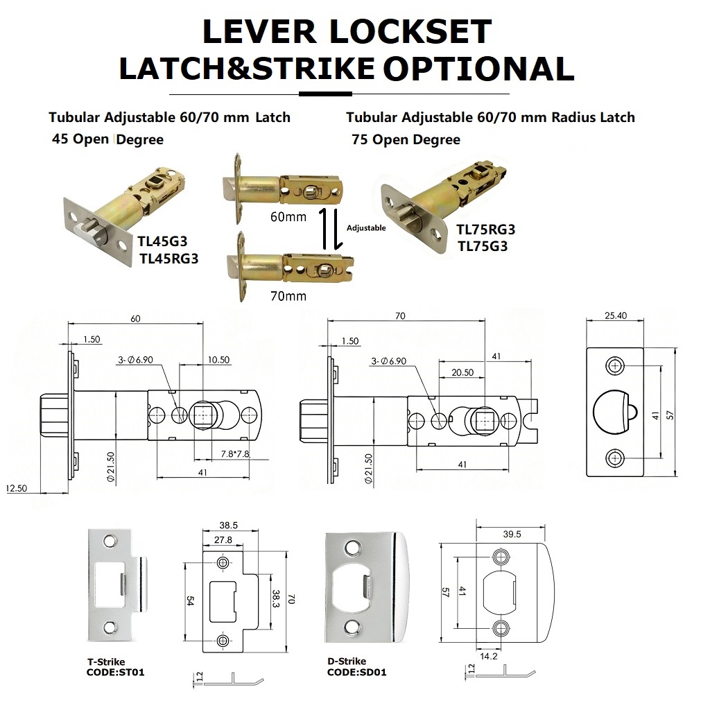 Door Lever Lock Latch and Strike Details Door Lever Lock Latch and Strike Details