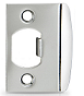 D01 D shape strike plate drawing for entry door lock frame