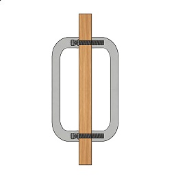 Back 2 Back Fix Example For Metal And Wooden Door
