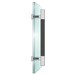 Single Side Bolt‑Through Fix Fitting For Tempered Glass Door Pull Handle
