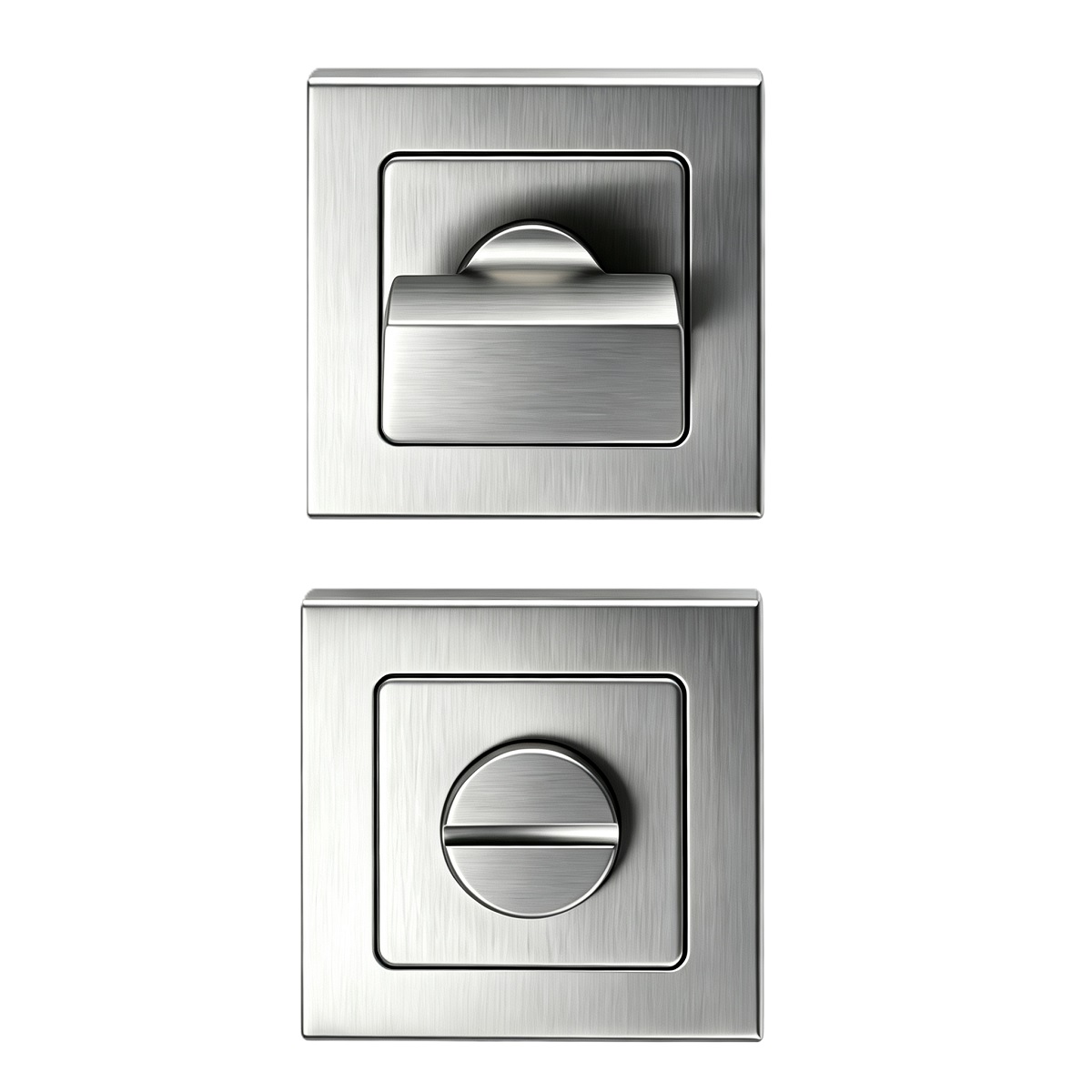 S‑T02R01 Stainless‑Steel Square Rose Thumbturn