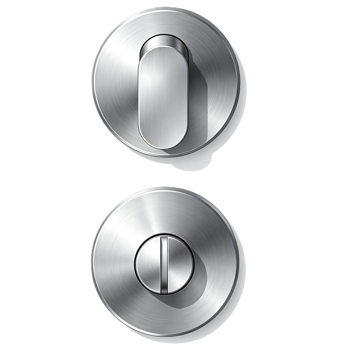R‑T01R01 Stainless‑Steel Round Rose Thumbturn