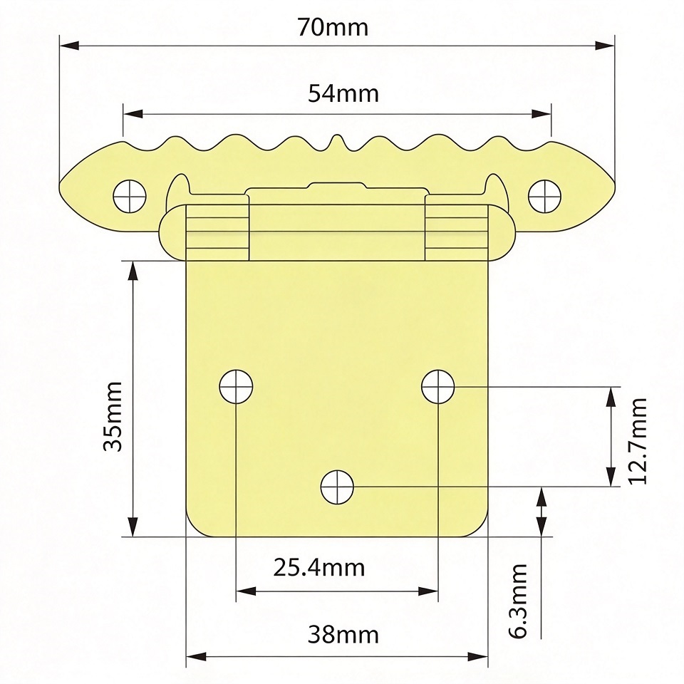 Decorative scalloped spring self closing cabinet hinge CH205, vintage ornamental hinge for wooden cabinet doors, gauge 1.45mm & multiple finish options